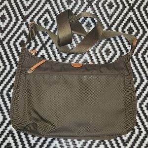 Bric's Crossbody Half Moon Style in Olive